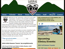 Tablet Screenshot of lanikaiathletics.com